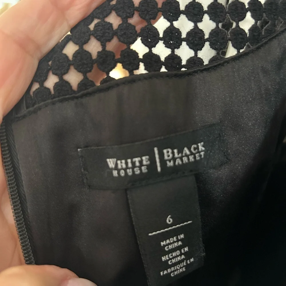 WHBM Black Lace Sheath Dress - Picture 2 of 11